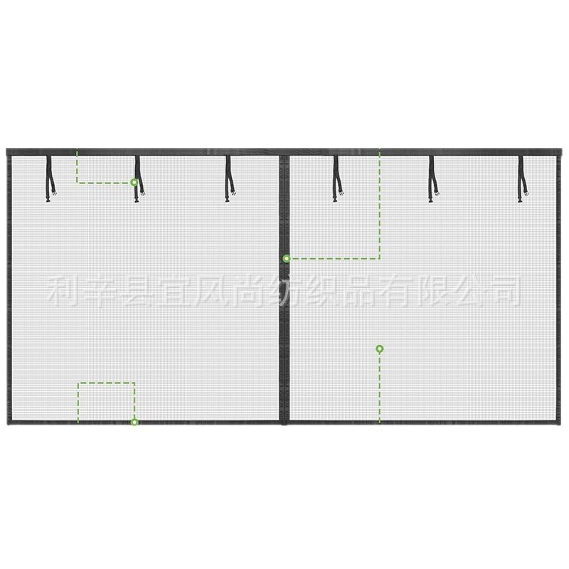 [Cross-border exclusive supply] European and American garage with anti-mosquito door curtain magnetic soft screen large magnetic block magnetic suction can be stored