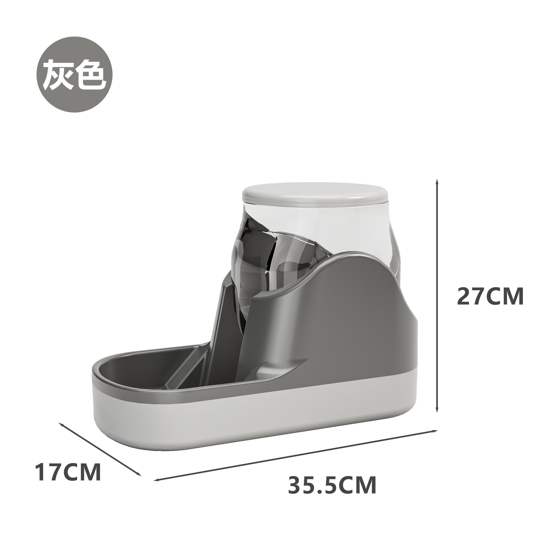 Cat and Dog Drinking Water Feeder Multi-Color Space Transparent Removable Pet Automatic Feeder