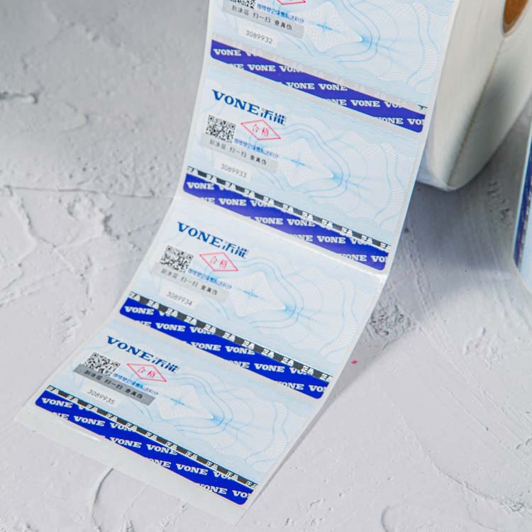 Roll Adhesive Stickers Custom Labels Transparent Trademark Logo Waterproof Sealing Stickers Advertising Labels Anti-Counterfeiting Labels