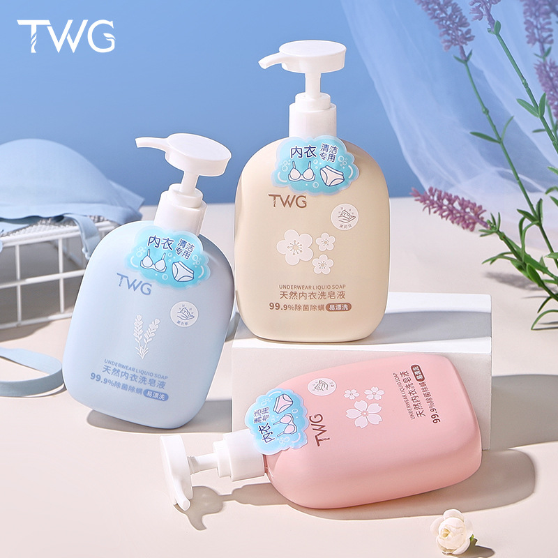 TWG Natural Underwear Soap Liquid Laundry Liquid Women's Special Deodorization Ebony and Rose Underwear Liquid Laundry Liquid