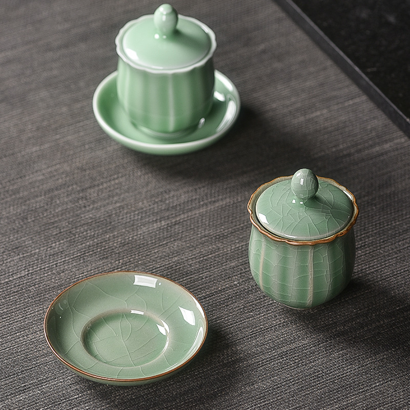 Holy Water Cup Buddha Front Supply Cup Ceramic Guanyin Water Supply Cup Buddha Water Purification Cup God of Wealth Small Tea Cup Buddha Supplies