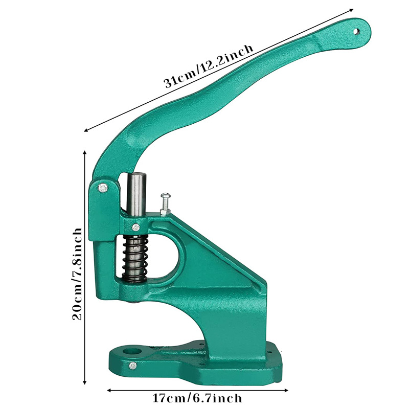 Factory hand pressure chicken eye machine four-in-one buckle buckle machine manual air eye shoe eye machine hole drilling rivet machine