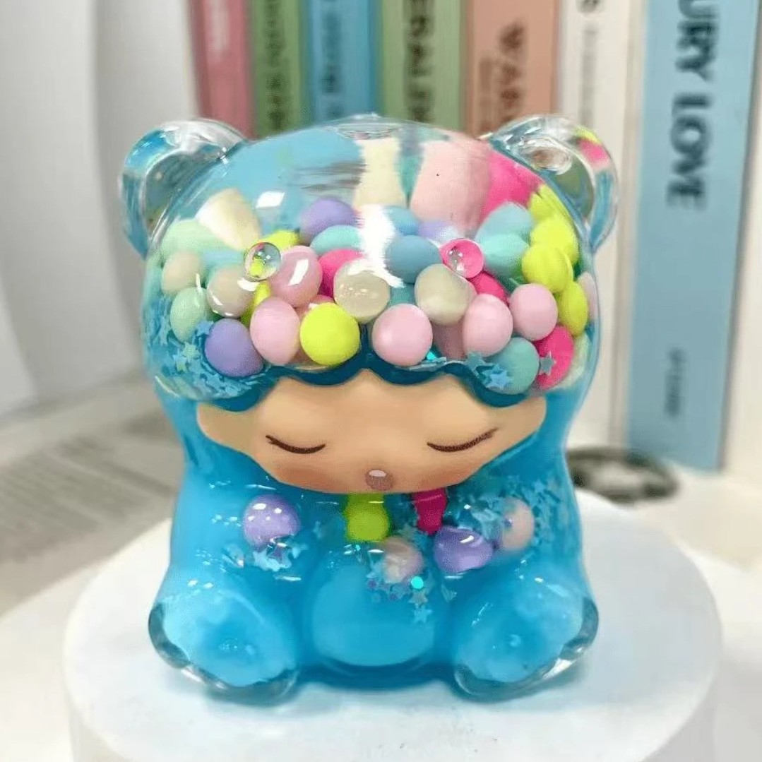 Новые украшения с быстротечным песком, высушенные цветы, большой гигантский медведь, макаронные настольные украшения, оптовая продажа