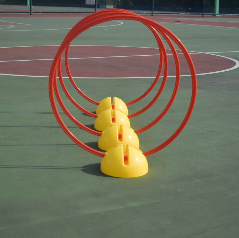 Football Auxiliary Training Sign Rod Children's High School Entrance Examination Basketball Sports Red and White Snake Run Obstacle Training Rod