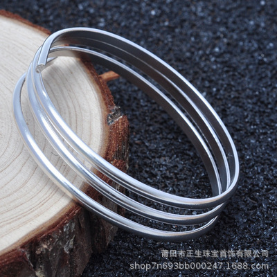 S999 Pure Silver Wire Pure Silver Bar Half-Round Cut Silver Wire DIY Bracelet Ring Handmade Raw Materials DIY Materials