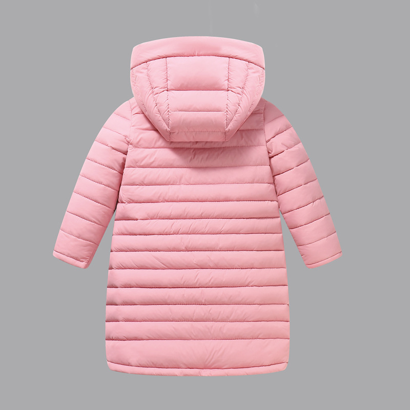 Girls' Thickeneded Cotton Outwears 2025 New Cotton Outwears Boys' Cotton-Padded Jackets Medium and Large Kidsren's Over-The-Knee Mid-Length Outwears Kidsren's Winter Clothing