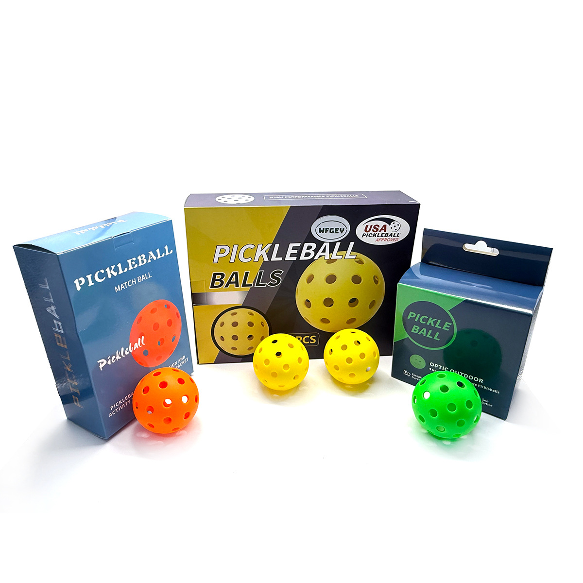 Pickleball 26 Holes 40 Rotomolding Pickleball Injection Molding Indoor 72mm Perforated Ball Cross-Border Bulk Wholesale in Stock