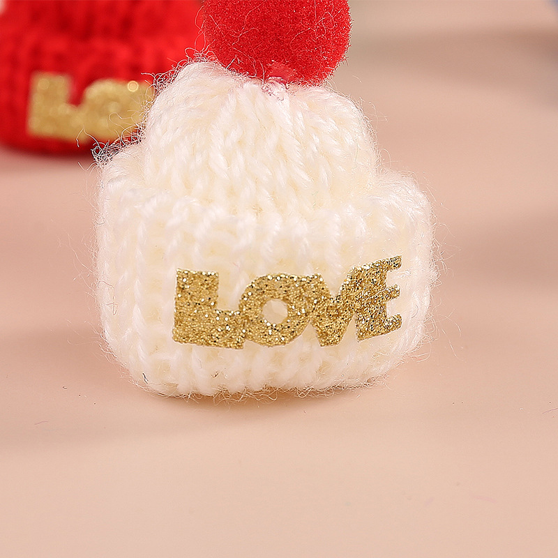Explosions mini hat diy handmade toy decoration accessories Christmas wool knitted scarf hat wholesale