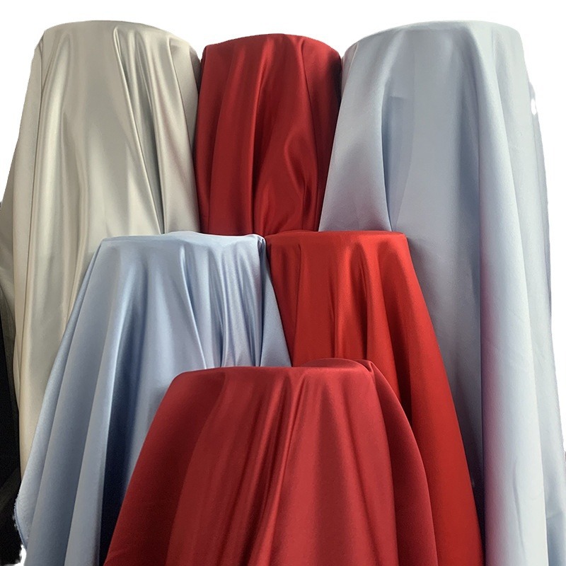 South Korea soft satin wedding dress glossy soft designer fabric DIY handmade fashion cosplay thick satin fabric