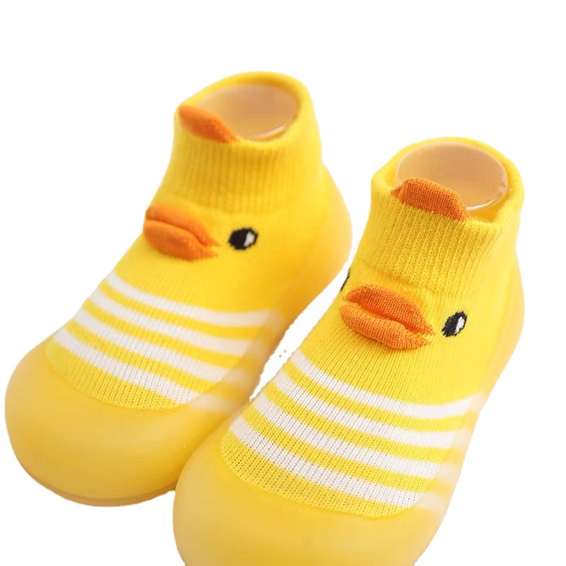 Ins Summer and Autumn Baby Toddler Shoes Soft Sole Baby Pre-Step Shoes Floor Socks Kidsren's Socks Shoes Non-Slip Rubber Sole Cartoon