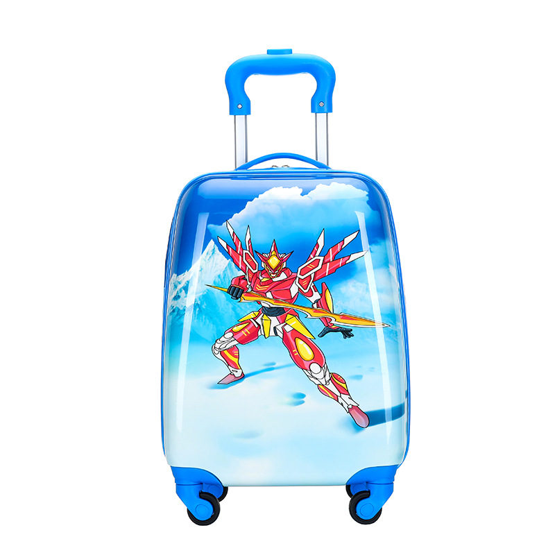 New Kidsren's Trolley Case 18inch Anime Cartoon Suitcase Gift Printed Logo Student Suitcase Universal Wheel