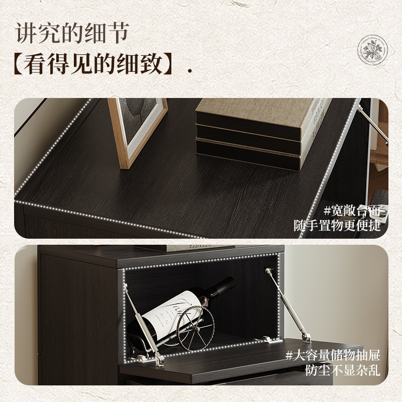 Medieval Style Retro Carmen Cabinet Tv Cabinet Living Room Combination Cupboard Modern Simple Storage Cabinet Bedside Table Multi-Function