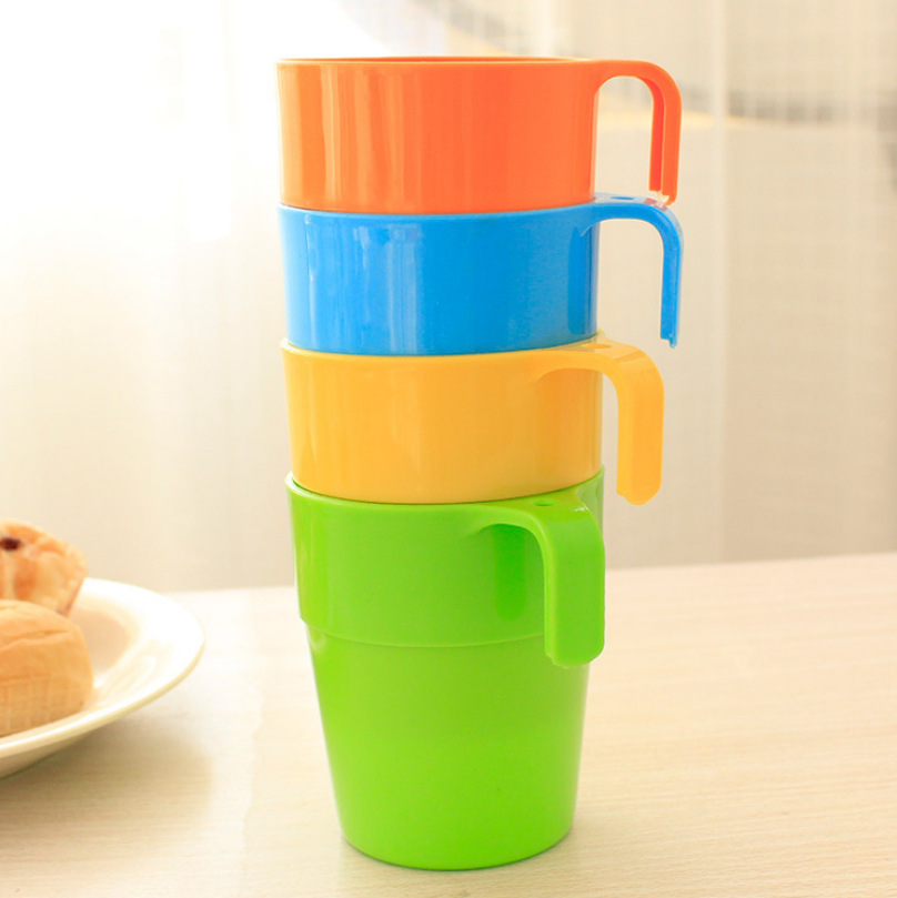 D31 Home with Ear Hanging Candy Color Plastic Cup Gargle Cup Color Tea Drink Cup Gargle Cup