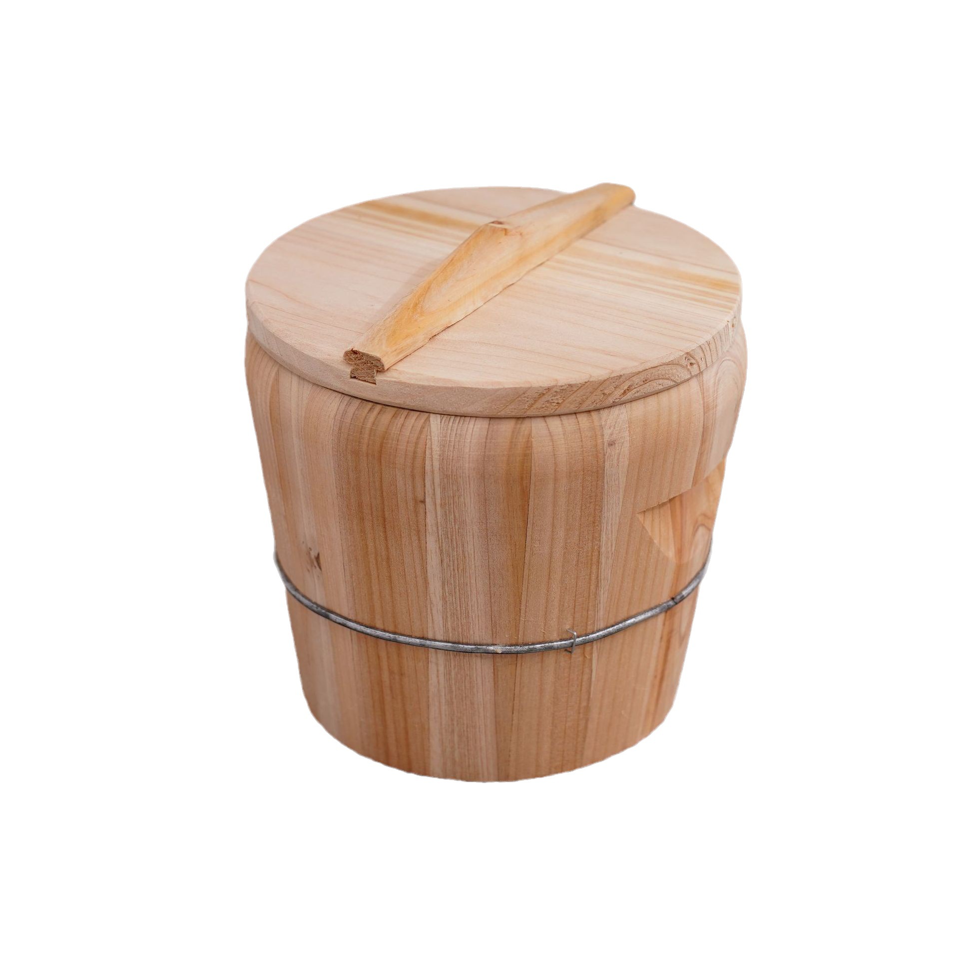 Ready-Made Commercial Steaming Rice Bucket, Wooden Kitchen Steamer for Home Use, Available in Various Sizes, Solid Wood Steaming Rice Bucket