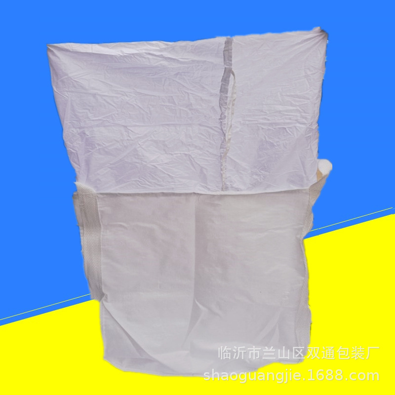 Load-bearing 1 Ton 1.5 Ton in Stock, Two Hanging Pocket Bottom Can Zipper Ton Bag, Collection Bag, Ton Bag