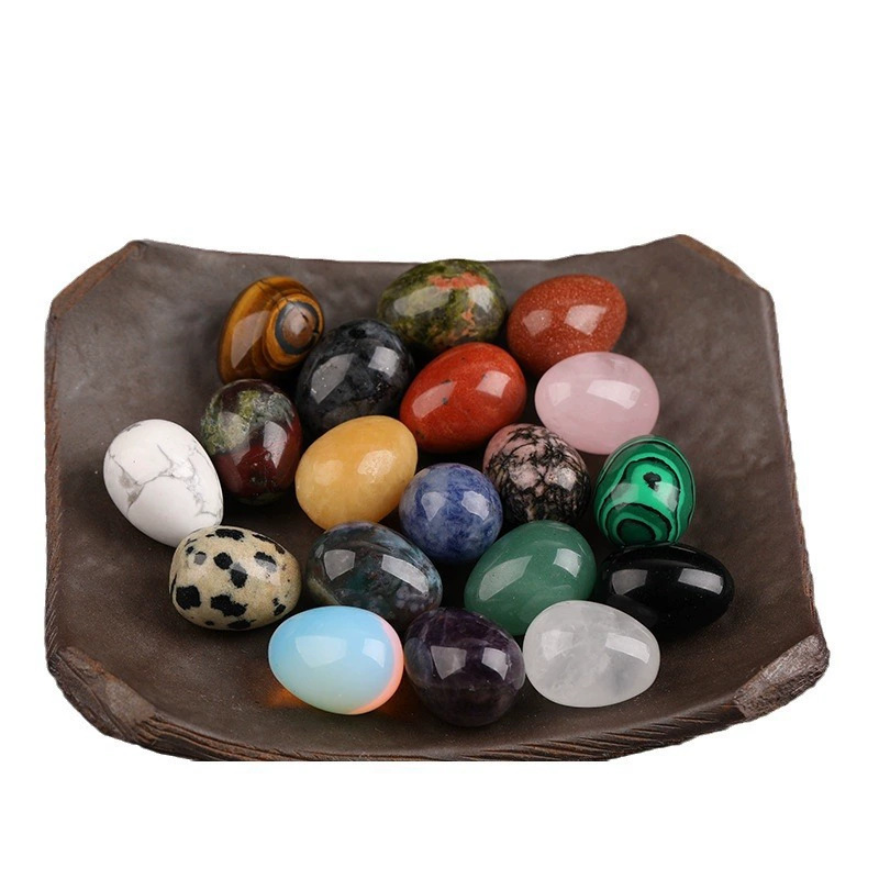 20*15 Crystal Gem Small Egg Lapis Lapis Tiger Eye Egg Raw Stone Micro Ornaments Handle Cross-border Hot Sale