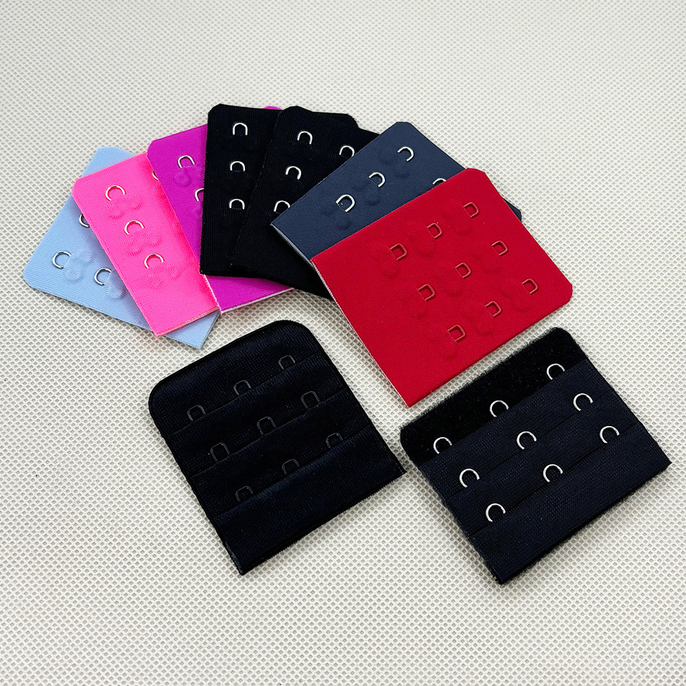 регулируемая пряжка для бюстгальтера полиэстер нейлон трехрядная пряжка обратная сумка 3 ряда 3 пряжки краска крючок кольцо тканевая пряжка задняя пряжка для нижнего белья