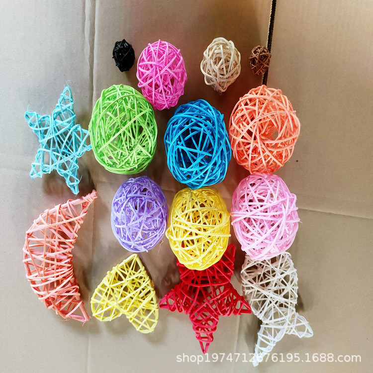 Cross-Border dedicated to white Vine ball color real estate kindergarten store window corridor decoration hanging ornaments air hanging ornaments