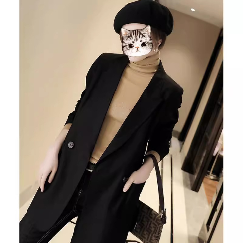 Korean style plus size women's suit jacket female 2023 spring and autumn senior fried street slimming suit [2316 in stock]]