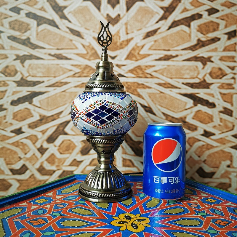 Limited Edition Turkish Retro Romantic Small Table Lamp Bedroom Study Cafe Restaurant Hotel B&B Decorative Table Lamp