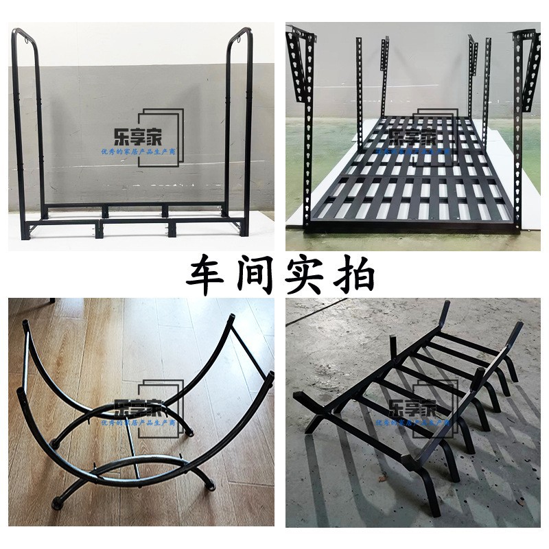 Cross-border special simple firewood rack outdoor wood storage rack heavy-duty wood storage rack indoor fireplace firewood rack