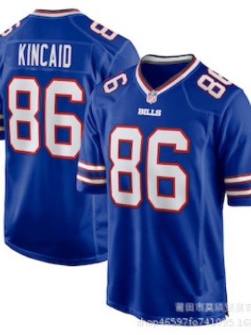 New NFL jersey Bill 17 ALLEN 58 MILANO 86 KINCAID sports olive uniform