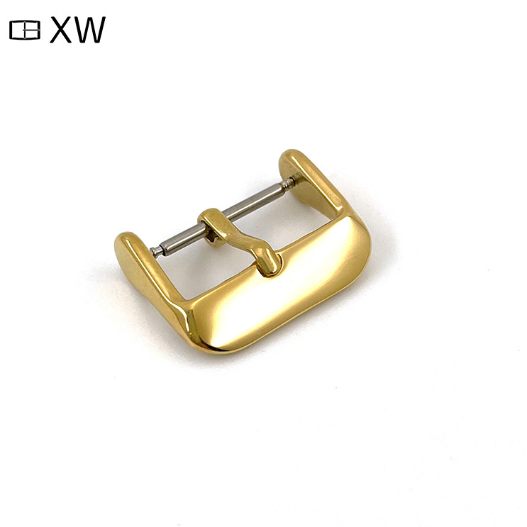 Silicone strap buckle manufacturer 2.0 thick 304/201 stainless steel square buckle vacuum plating smart watch buckle belt buckle