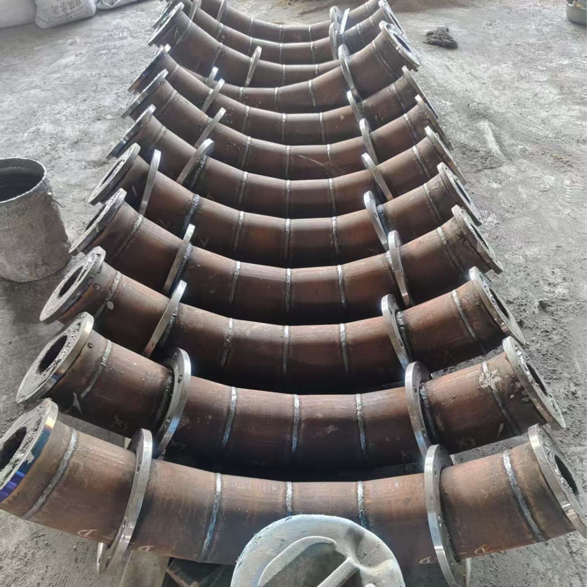 Cast stone composite elbow manufacturers directly supply large diameter cable threading elbow large radius power rail elbow