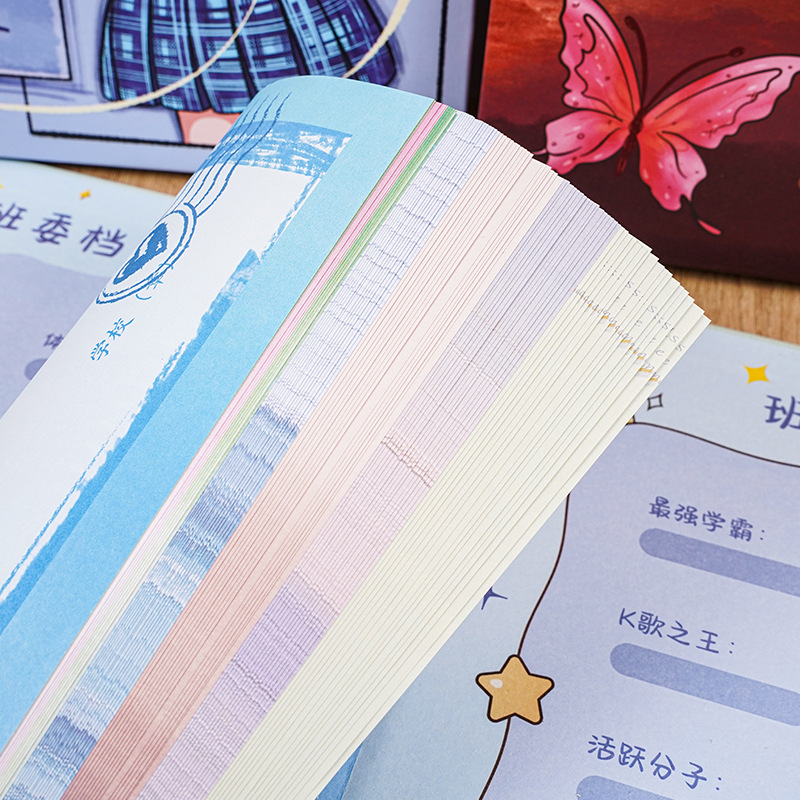 Chinese Style Classmate Record Primary School Student Sixth Grade Graduation Growth Commemorative Album 2025 New High-Looking Boy Communication