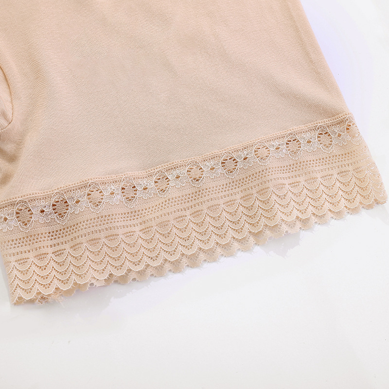 Women's modal lace leggings anti-light safety pants plus size shorts insurance pants Xia Man Mei Jiao