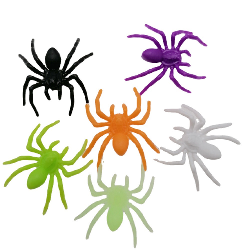 Little Spider 2022 New Fake Color Halloween Striped Christmas Cartoon Toy 2-3cm