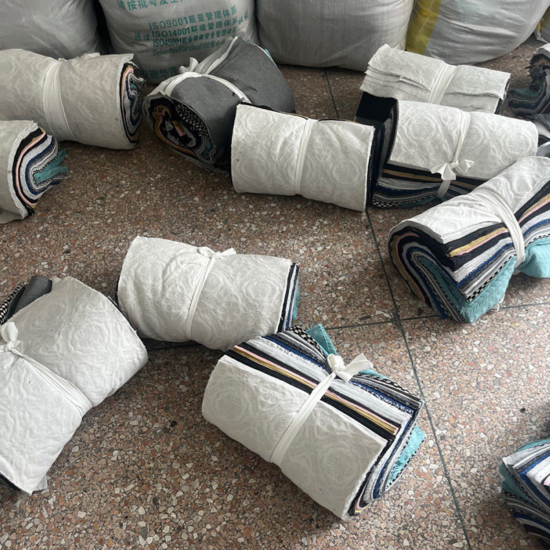 Industrial grade fine cut mixed color cleaning machine cloth oil absorption water absorption Specification Standard in stock quick hair cleaning machine cloth