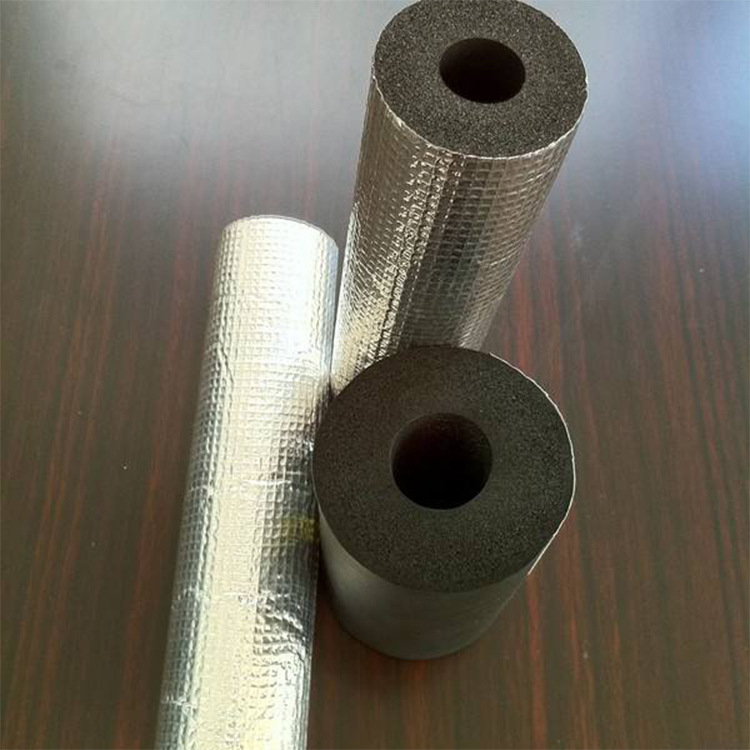 Manufacturers supply pipe rubber insulation pipe b1 grade foil sound insulation flame retardant air conditioning rubber pipe sponge foam pipe