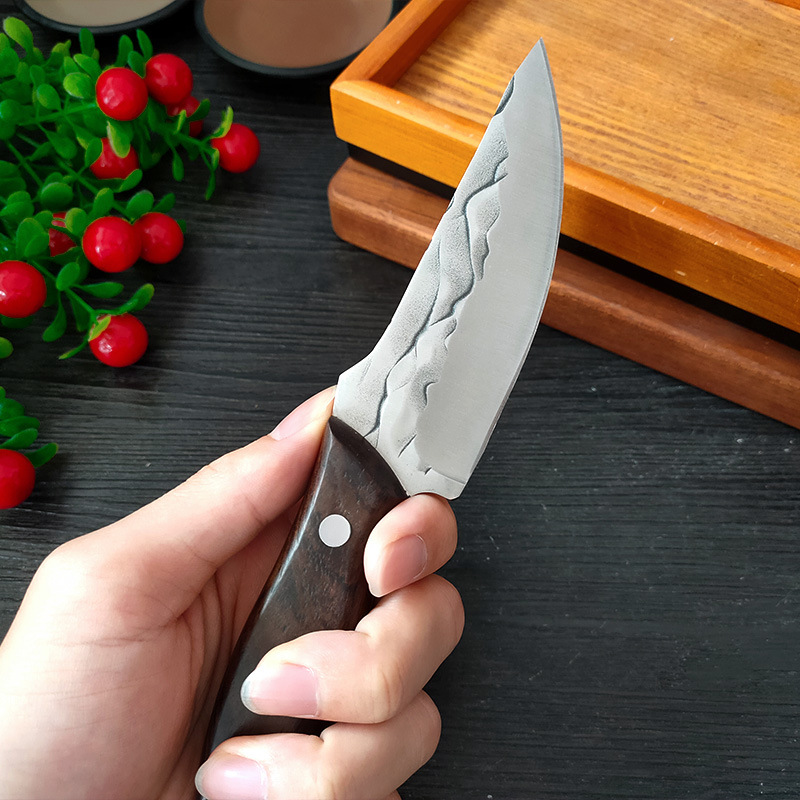 Hand meat knife outdoor portable knife camping camping tactical knife meat knife table knife barbecue knife hand meat knife