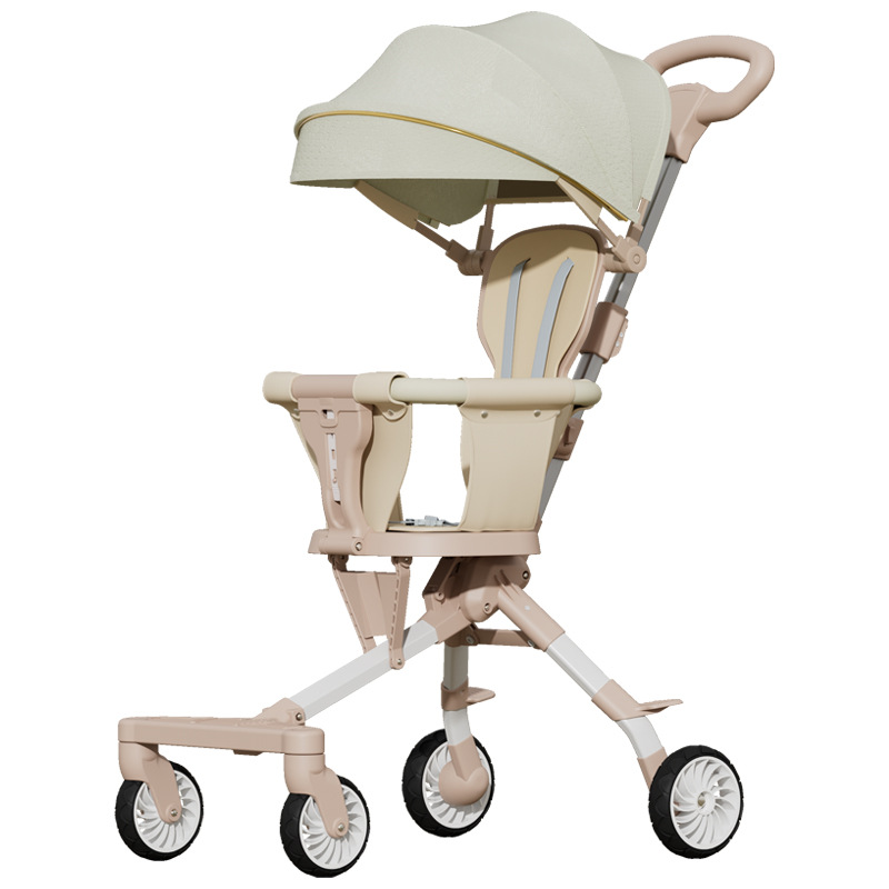 Wholesale baby walking artifact lightweight foldable one-button stroller stroller children's two-way baby walking artifact