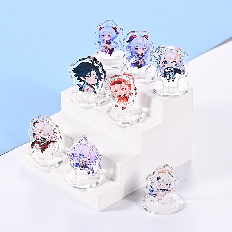 Double Thickened Acrylic Mini Small Brand Customized Student Desktop Small Ornaments Peripheral Display Brand Customized