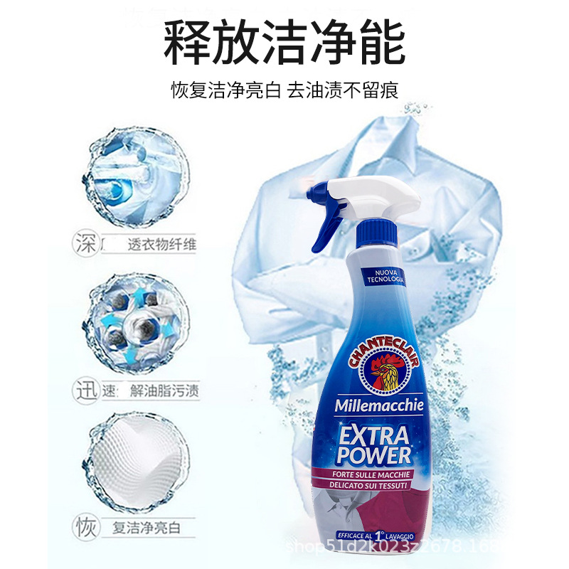 Italian big male chicken housekeeper collar net strong decontamination spray multi-functional stain buster cleaner 500ml