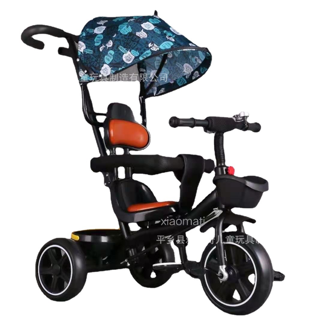 Children's Tricycle Bicycle 1-3-5 Years Old Baby Stroller Infant Lightweight Kidsren's Bicycle Can Be Pushed and Riding