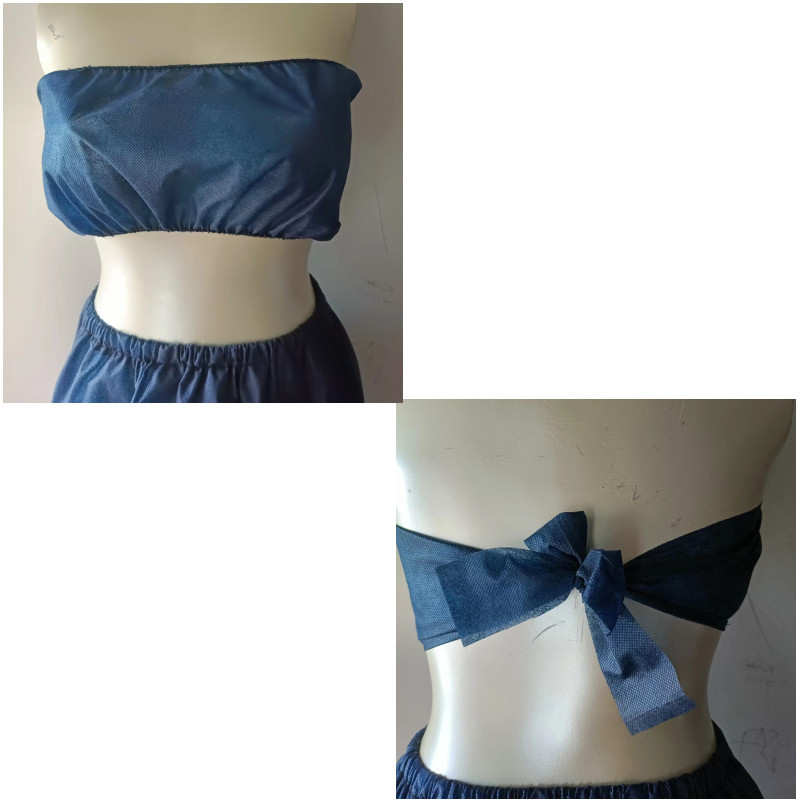Non-woven Bra Beauty Salon Massage Sauna Physiotherapy Independent Packaging Wrap Bra Breathable Disposable Underwear