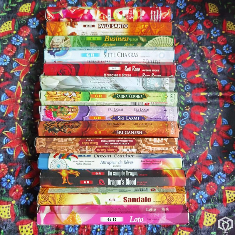 India Imported Aromatherapy Incense Sage Sacred Wood Dragon Blood Rose Lavender Sandalwood Lotus Home Office