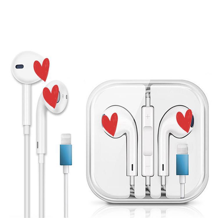 Светящиеся наушники-вкладыши, высокое качество, для сна, подходят для iOS, проводные наушники для игр, мобильные с микрофоном