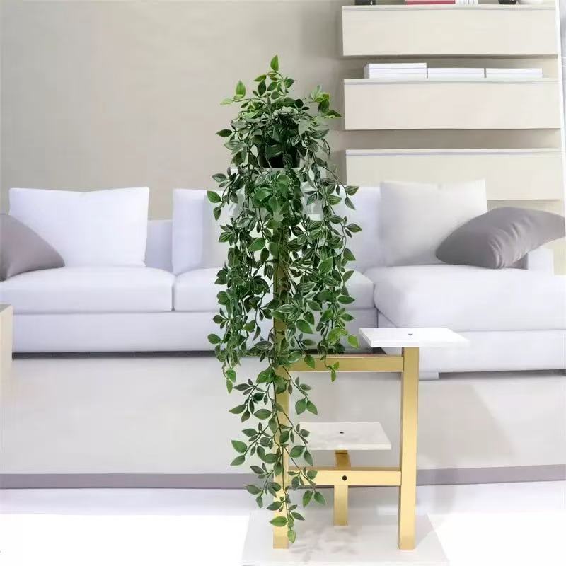Cross-border simulation Eucalyptus mandala potted pea pod hanging eucalyptus leaves potted green plants decorative bonsai