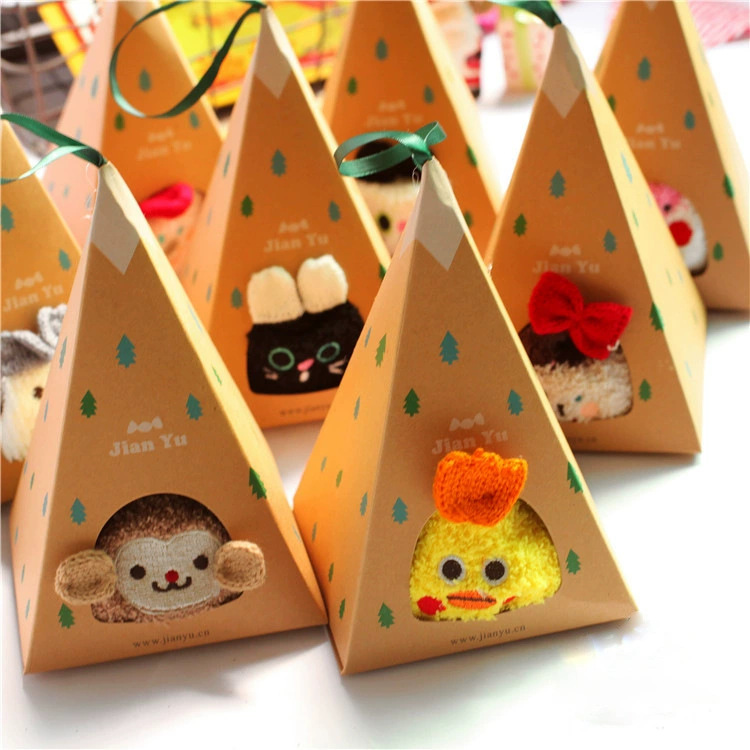 Coral Velvet Socks Autumn and Winter Embroidered New Christmas Socks Floor Socks Triangle Gift Box Spherical Packaging Men's and Women's Socks