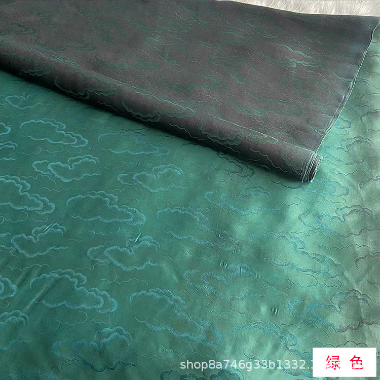 Xiangyun Jacquard Silk Fragrant Cloud Yarn Fabric Jacquard Fragrant Cloud Yarn New Chinoiserie Clothing Dress Shirt Fabric