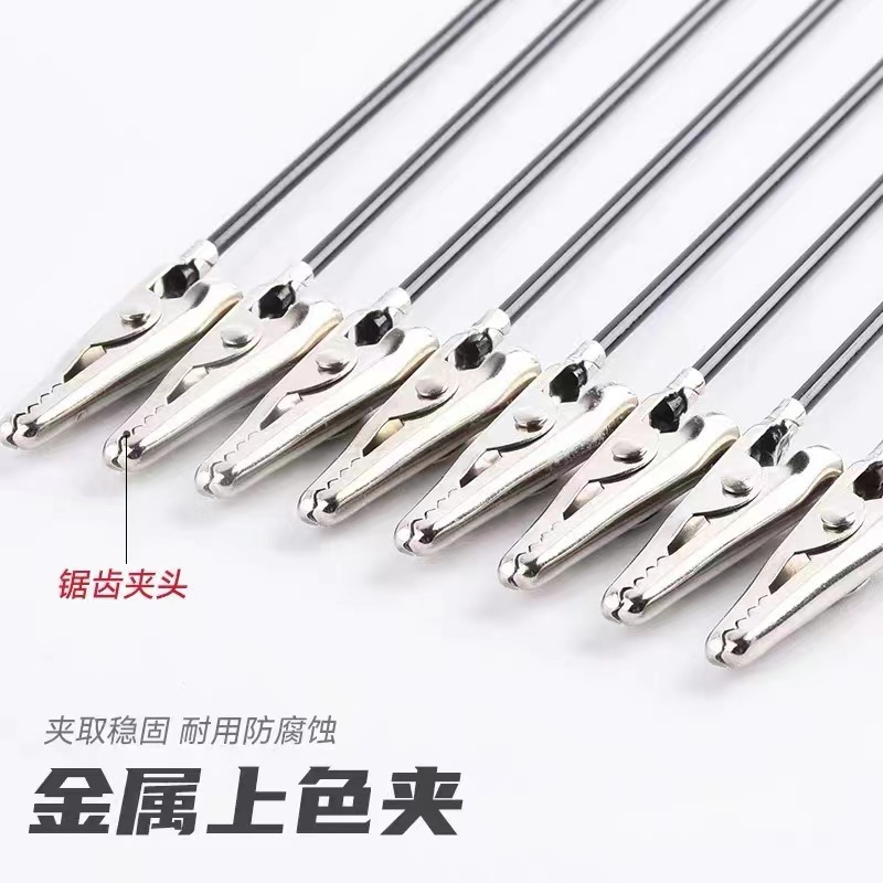 Wire Rope Metal Message Alligator Clip Memo Clip Binder Clip Colored Metal Model Hand Alligator Clip