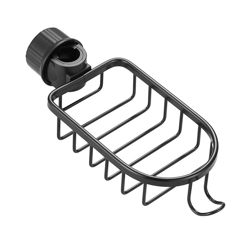 Space Aluminum Kitchen Faucet Draining Basket Kitchen Storage Rack Storage Gadgets Finishing Rack Shower Storage Rack