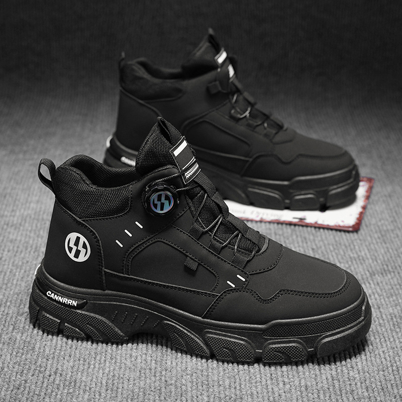 High-top Martin Boots Men's Shoes Autumn New Arrival Tooling Shoes Men's Trendy All-match Platform sneaker Casual Ankle Boots