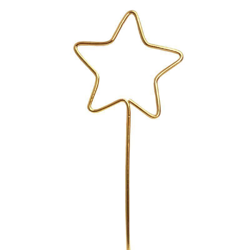 Cake decoration Card Spring Accessories Birthday card decoration five-pointed star magic stick flag Golden Star