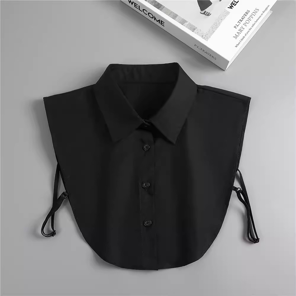 Shirt Fake Collar Collar Women's All-match Fake Collar Shirt Collar Polyester Cotton Decorative Vertical Collar Pointed Collar Fake Collar Accessories Cross-border
