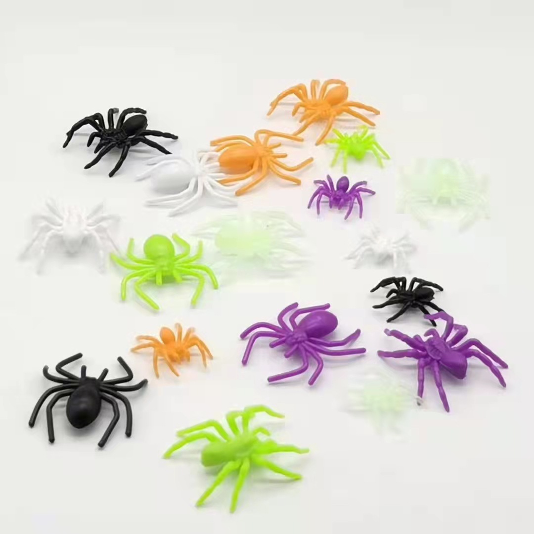 Little Spider 2022 New Fake Color Halloween Striped Christmas Cartoon Toy 2-3cm
